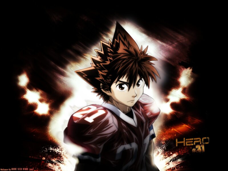 Anime football hero character