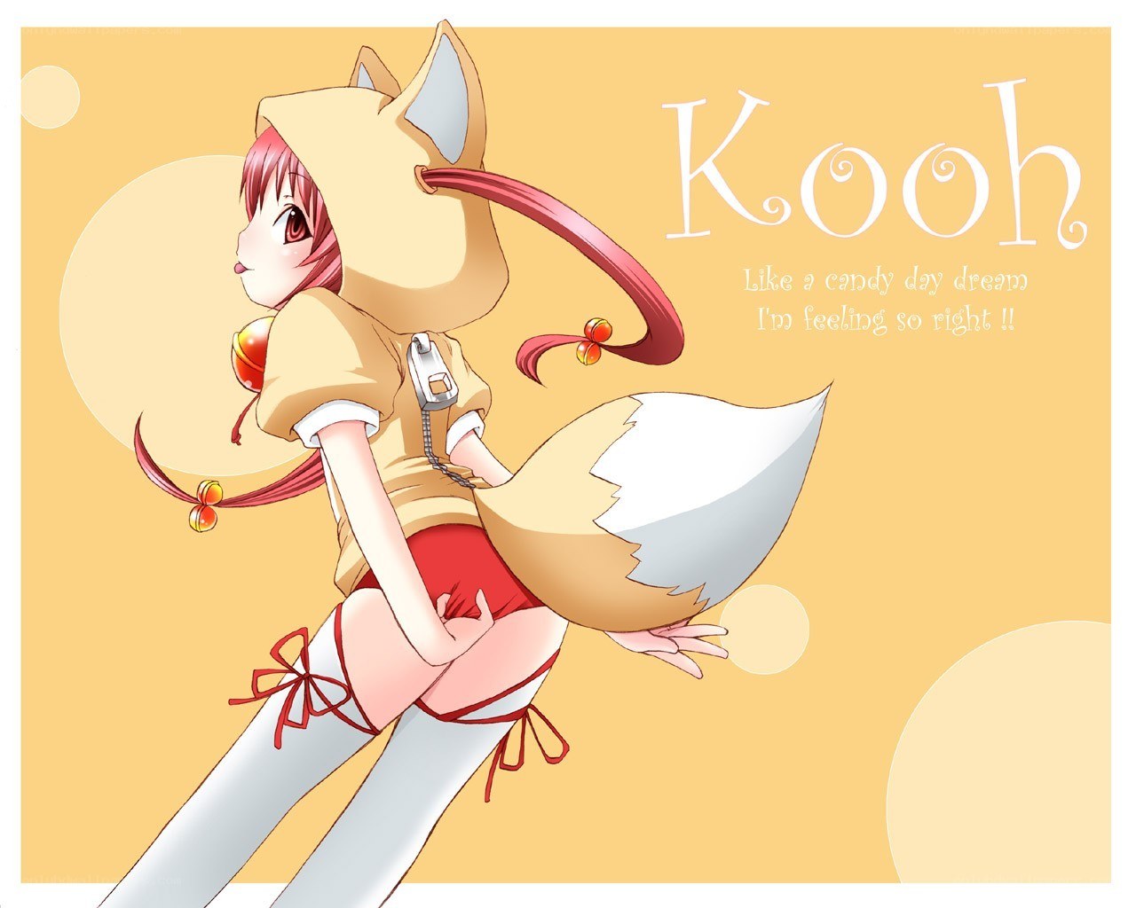 Anime fox girl character
