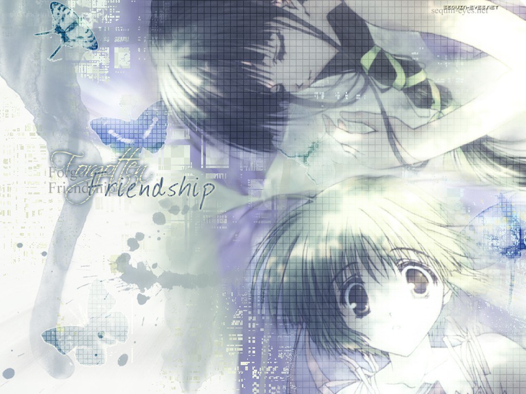 Anime friendship artwork