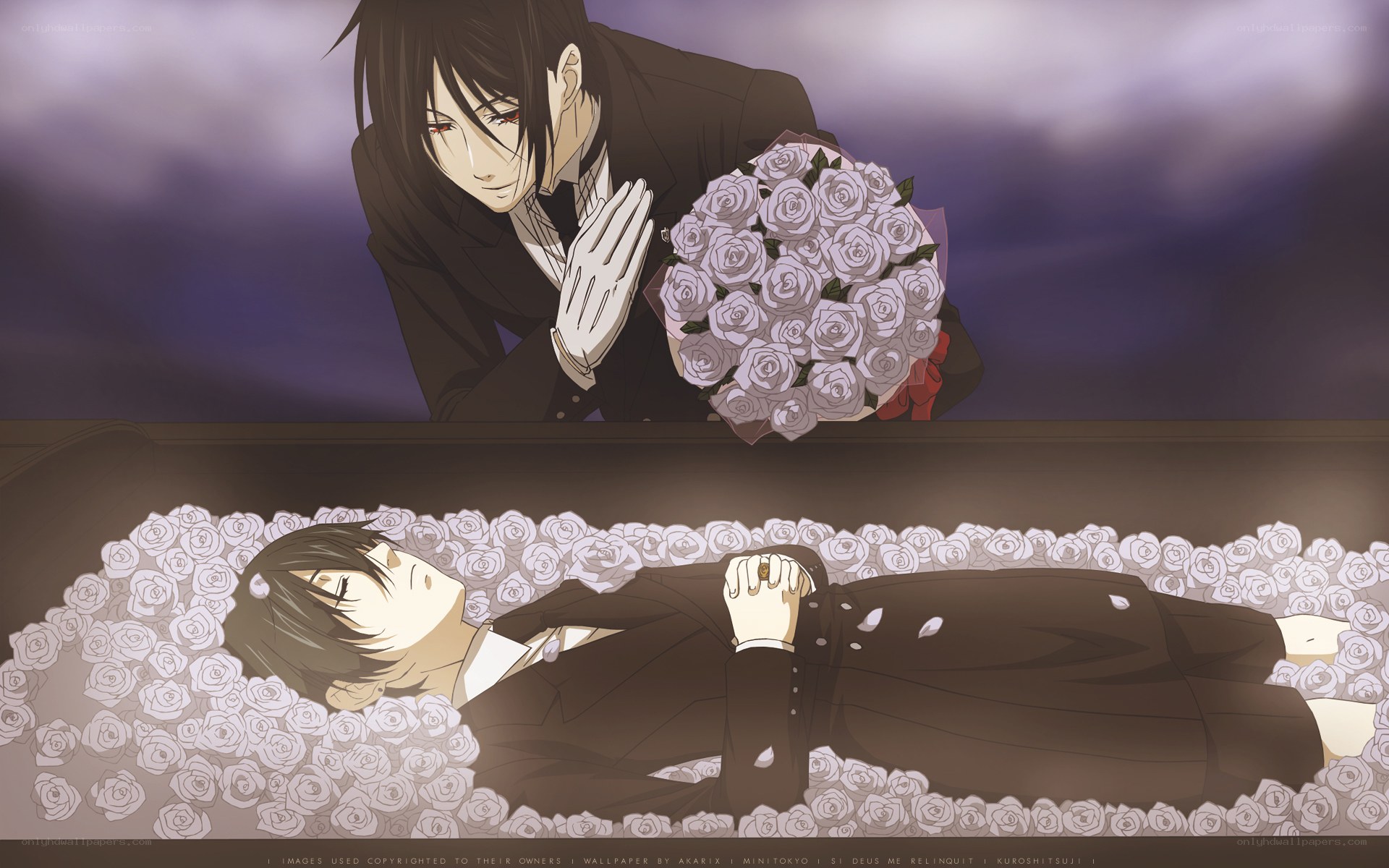 Anime funeral scene