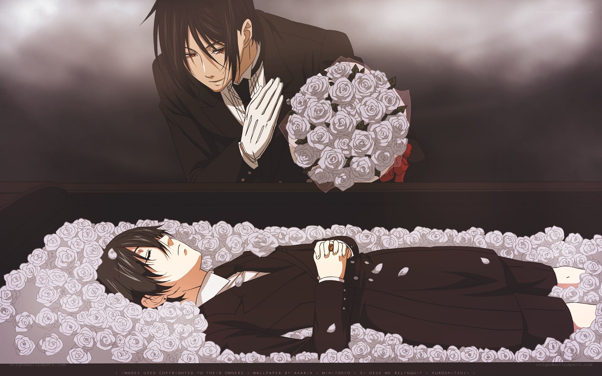 Anime funeral scene