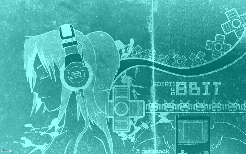 anime gamer girl wallpaper