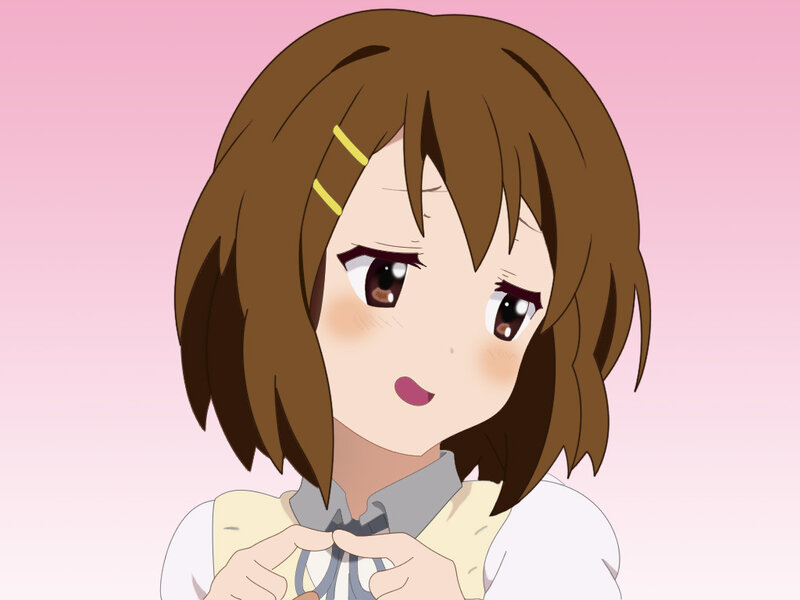 anime girl adjusting her collar