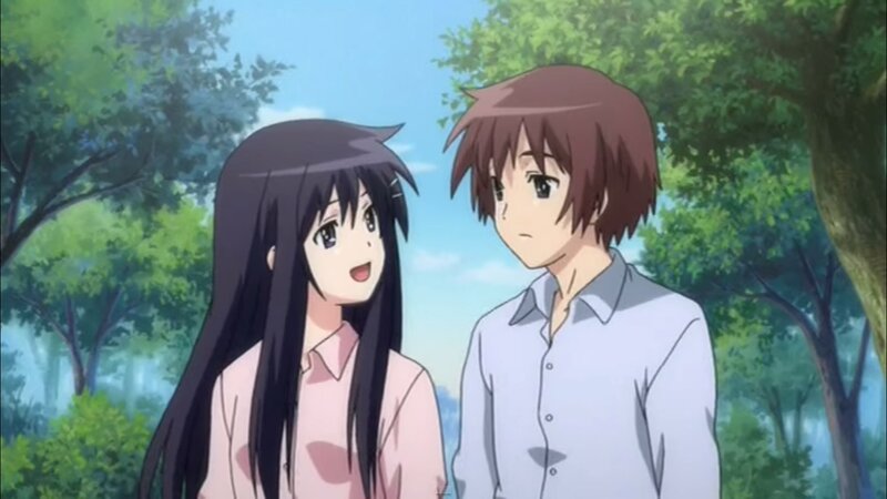 Anime Girl and Boy — Green