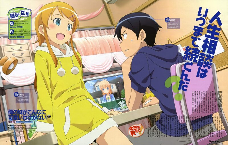 Anime Girl and Boy in Room