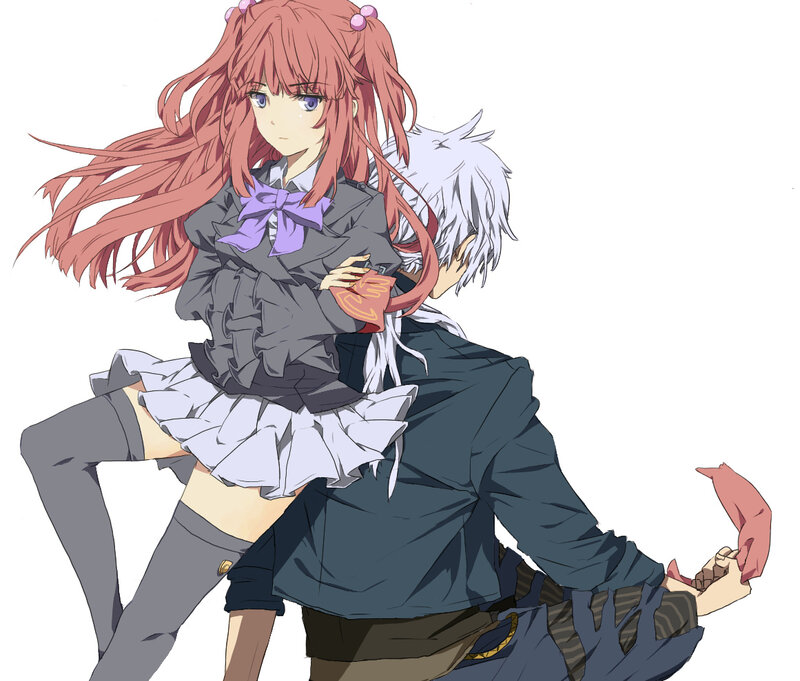 Anime Girl and Boy — Pink