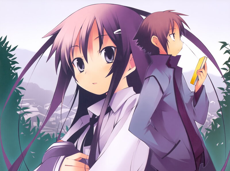 Anime Girl and Boy — Purple