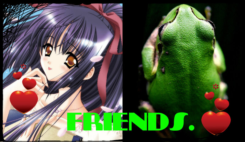 Anime Girl and Frog