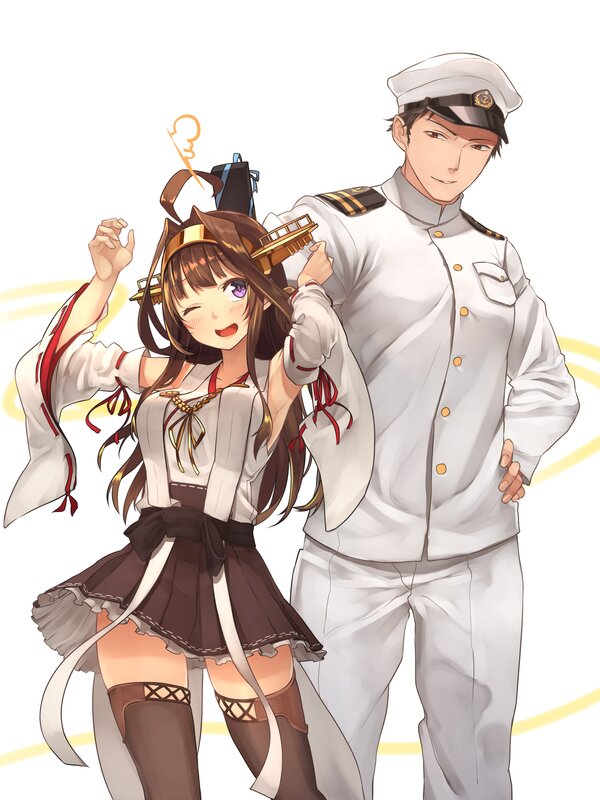 Anime Girl and Sailor Man
