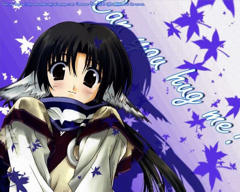 anime girl asking for a hug