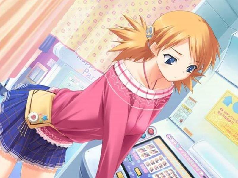 Anime Girl at Arcade — Pink