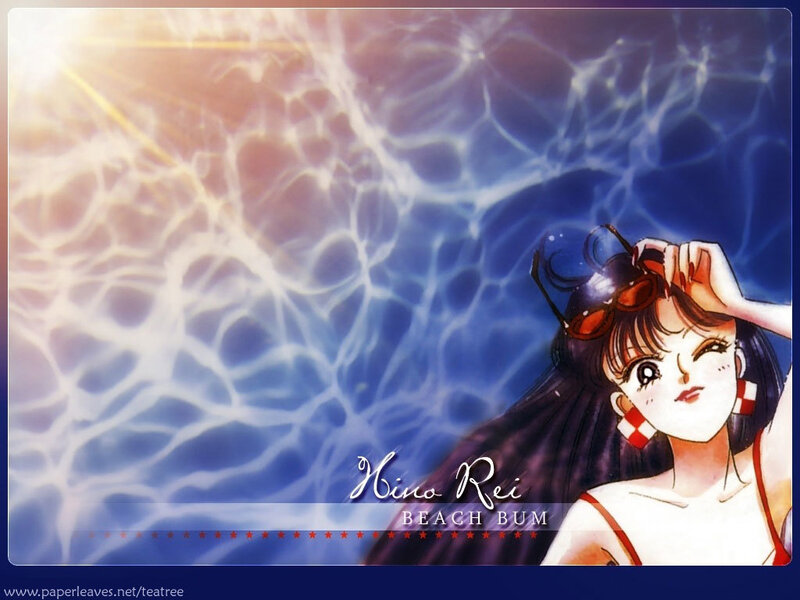 Anime Girl at Beach — Blue, Serene, Afternoon, Manga