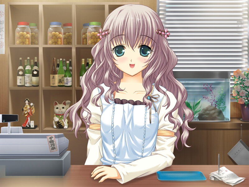 Anime Girl at Counter