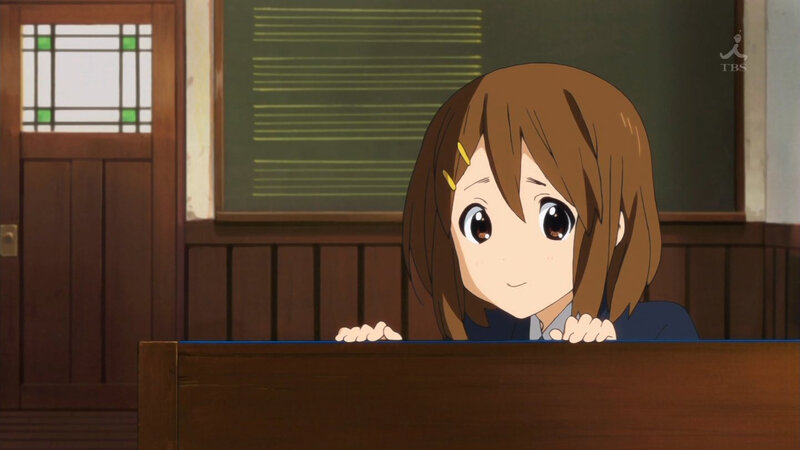 anime girl at desk
