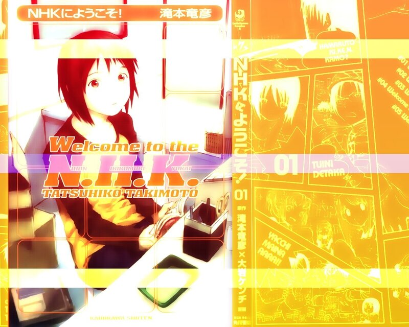 Anime Girl at Desk — Yellow