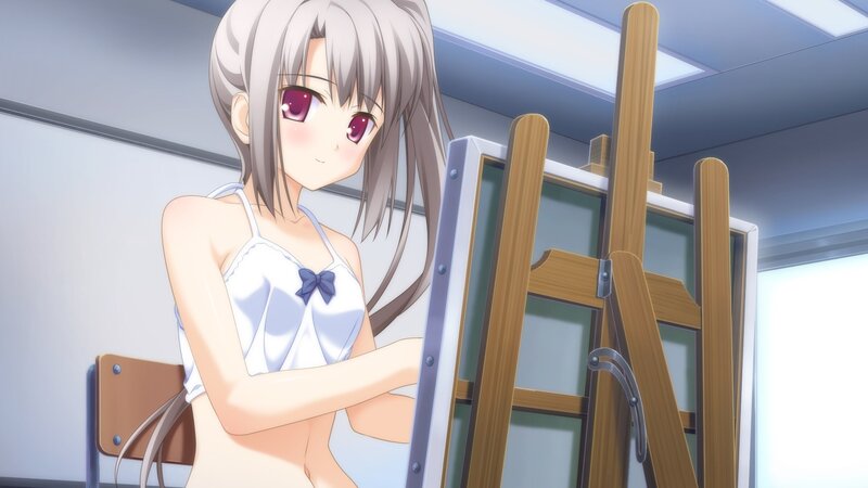Anime Girl at Easel