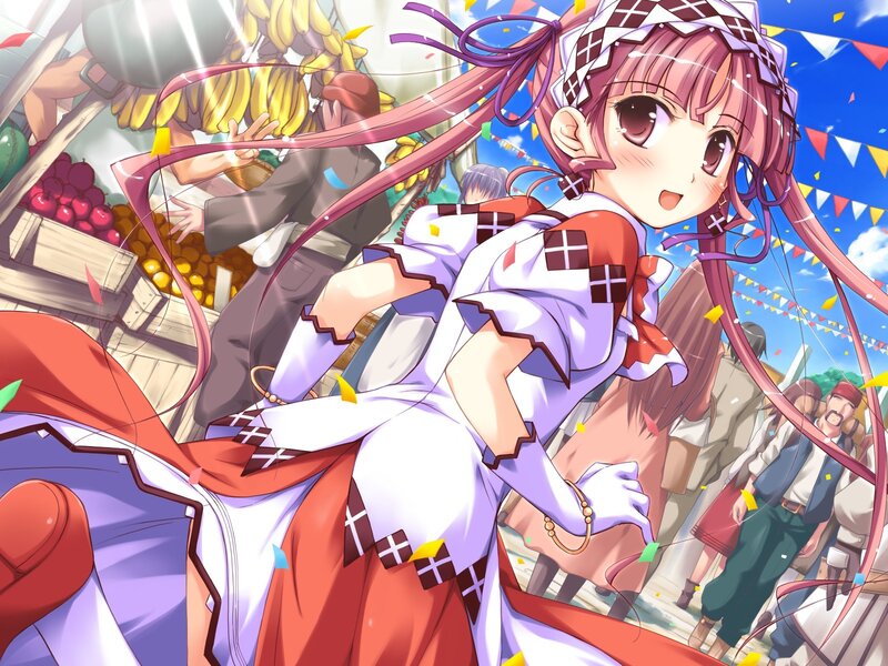 anime girl at festival