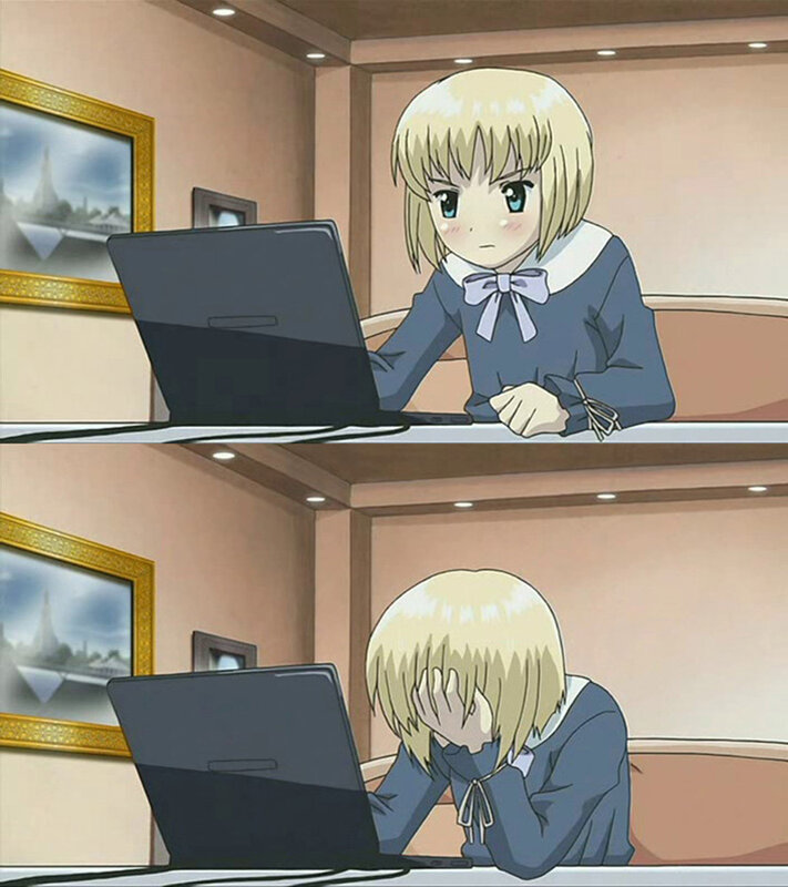 anime girl at laptop