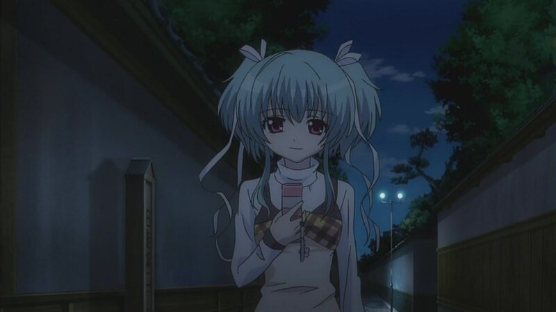 anime girl at night