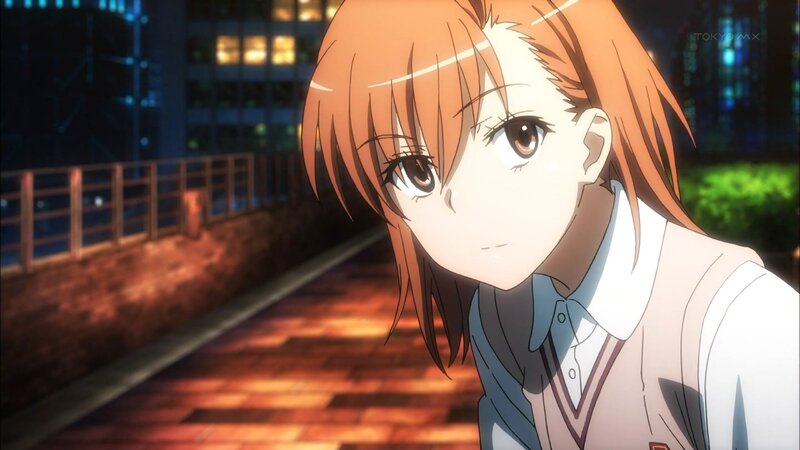 anime girl at night