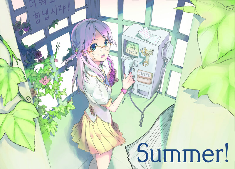 Anime Girl at Payphone