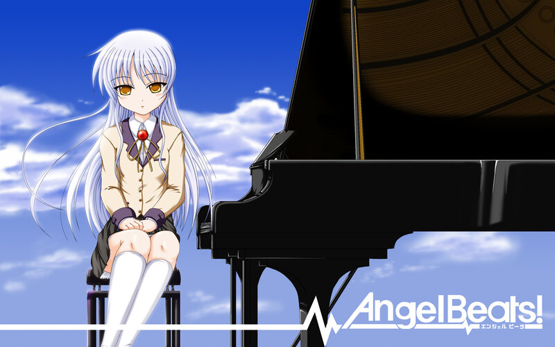 Anime girl at piano