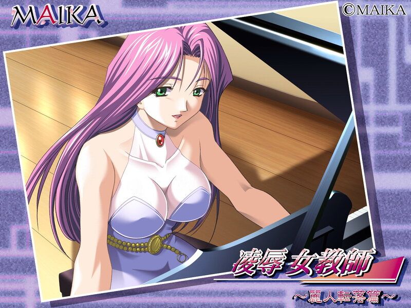 Anime girl at piano