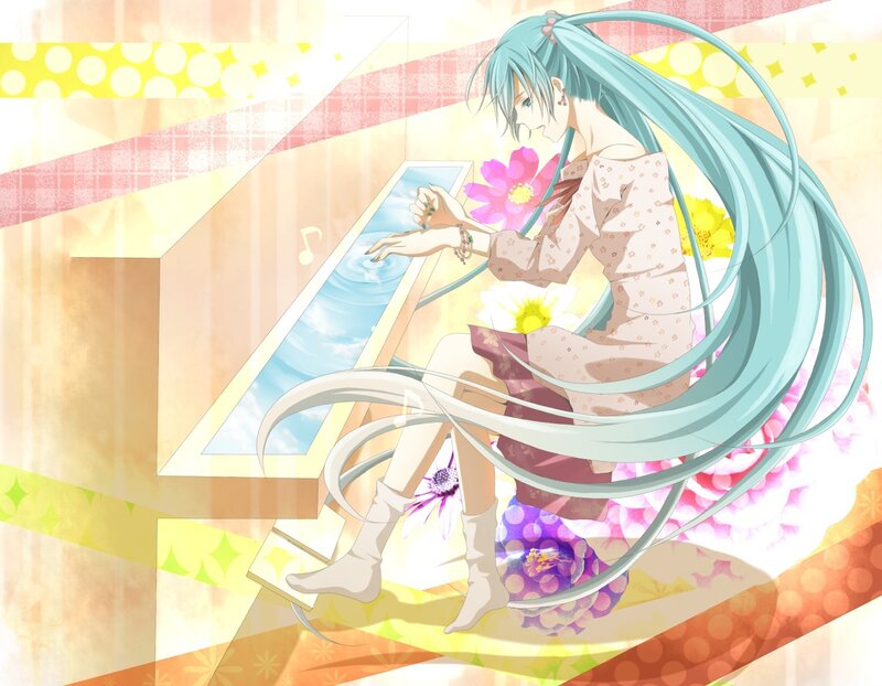 Anime Girl at Piano — Cyan