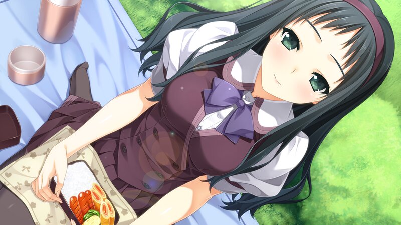 Anime Girl at Picnic