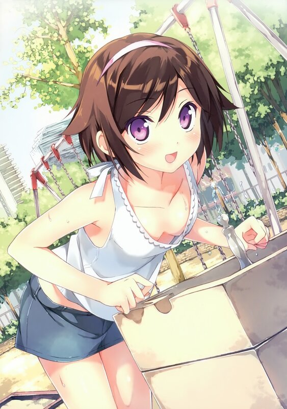 anime girl at playground