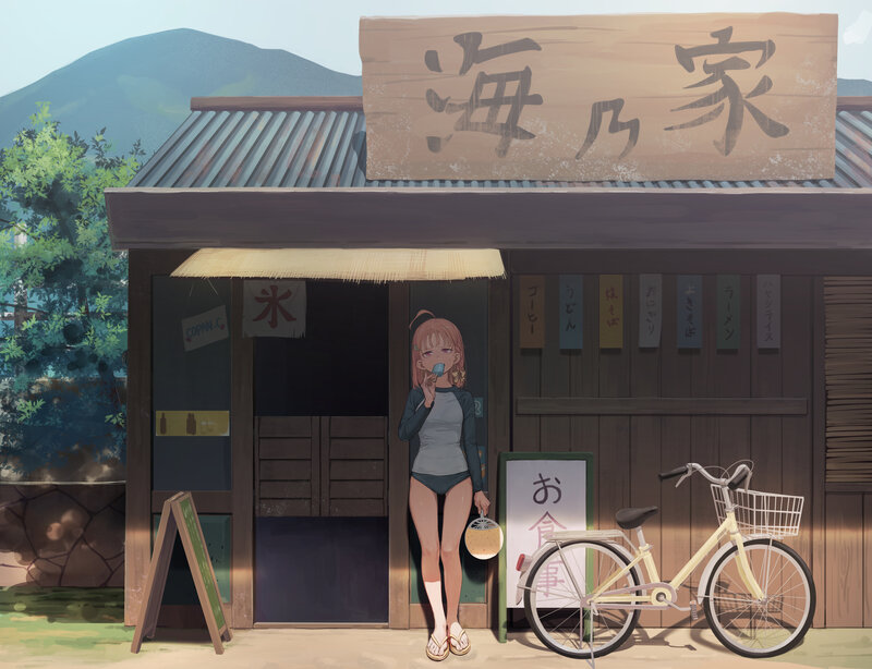 Anime Girl at Shop