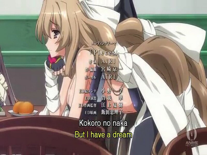 Anime Girl at Table — Brown, Melancholic