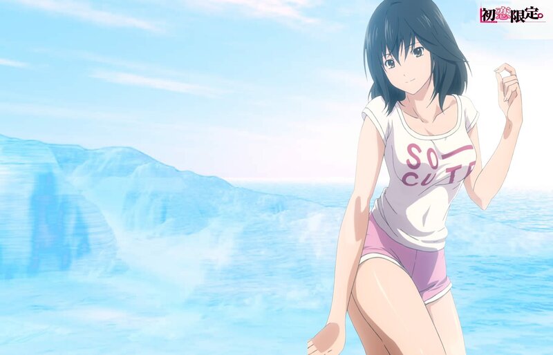anime girl at the beach