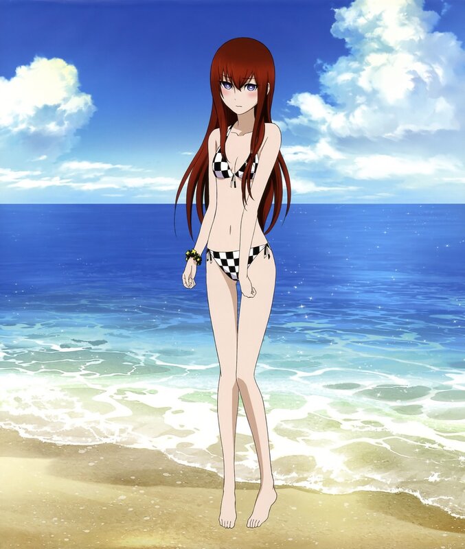 anime girl at the beach