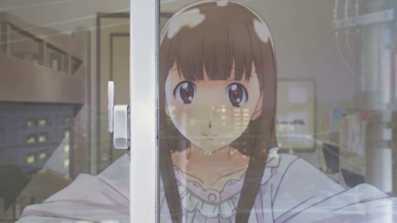 Anime Girl at Window — Brown, Calm, Night