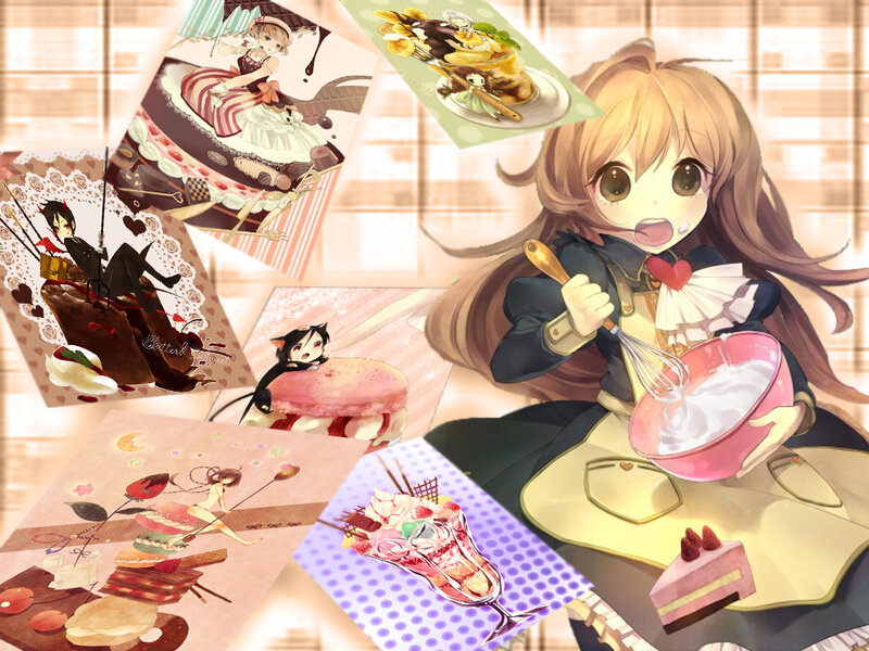 Anime Girl Baking — Pink