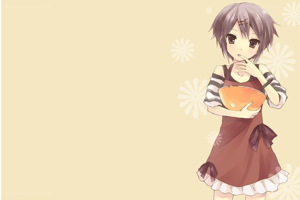 anime girl baking