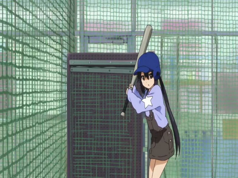 anime girl batting