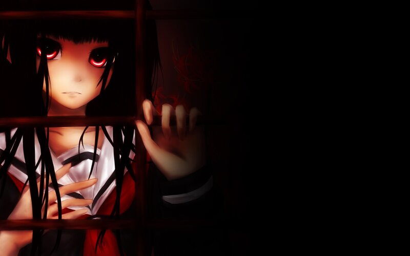 Anime Girl Behind Bars — Black