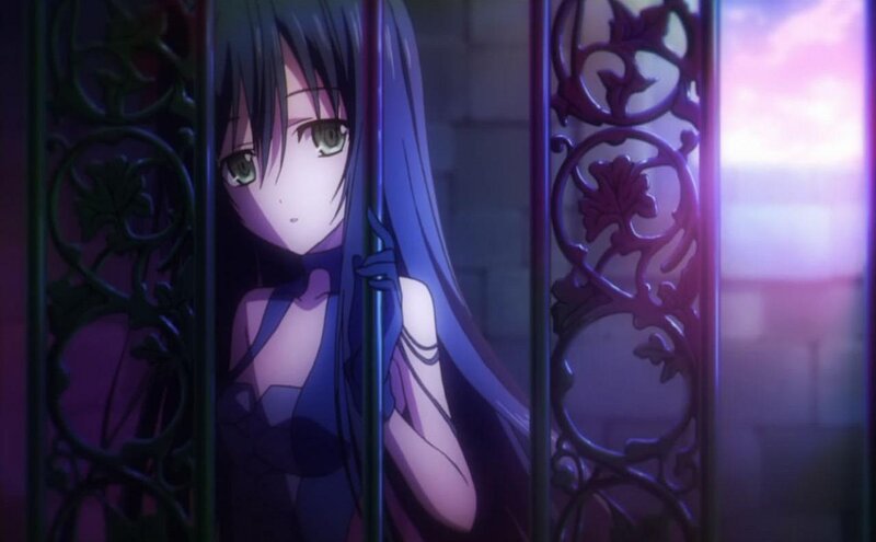 Anime Girl Behind Bars — Purple, Dramatic