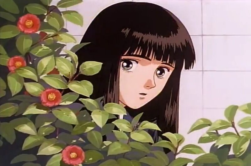 Anime Girl Behind Bush
