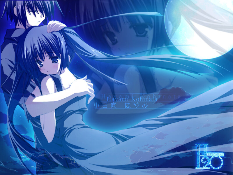 Anime Girl Being Hugged — Blue