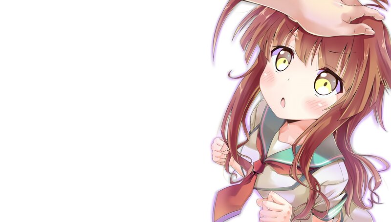 Anime Girl Being Patted