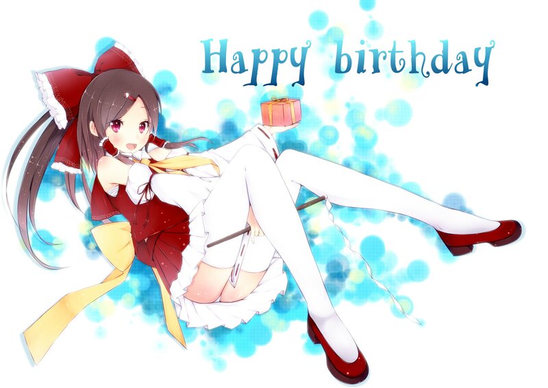 anime girl birthday card