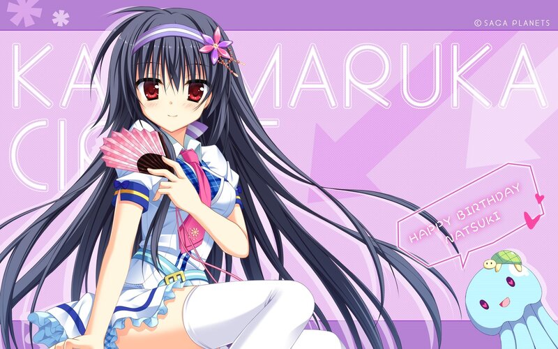 anime girl birthday card