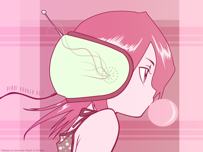 Anime Girl Blowing Bubble