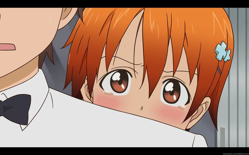 anime girl blushing