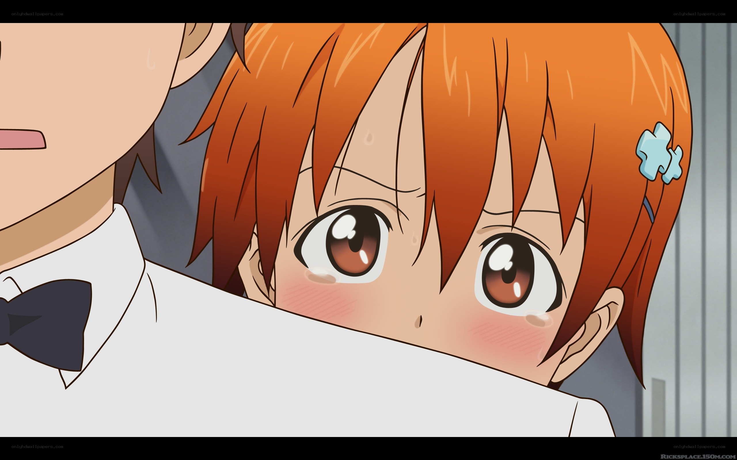 anime girl blushing