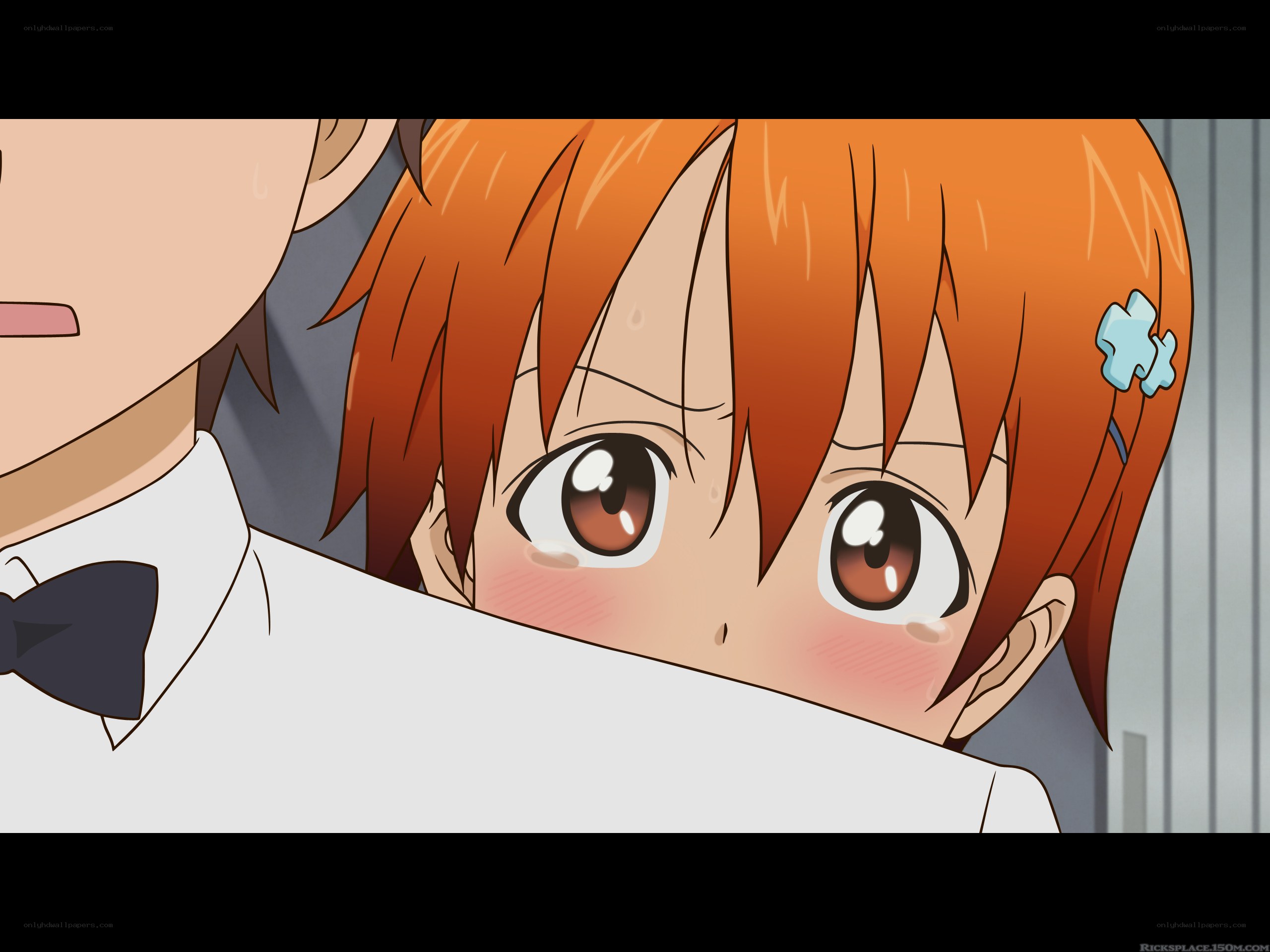 anime girl blushing