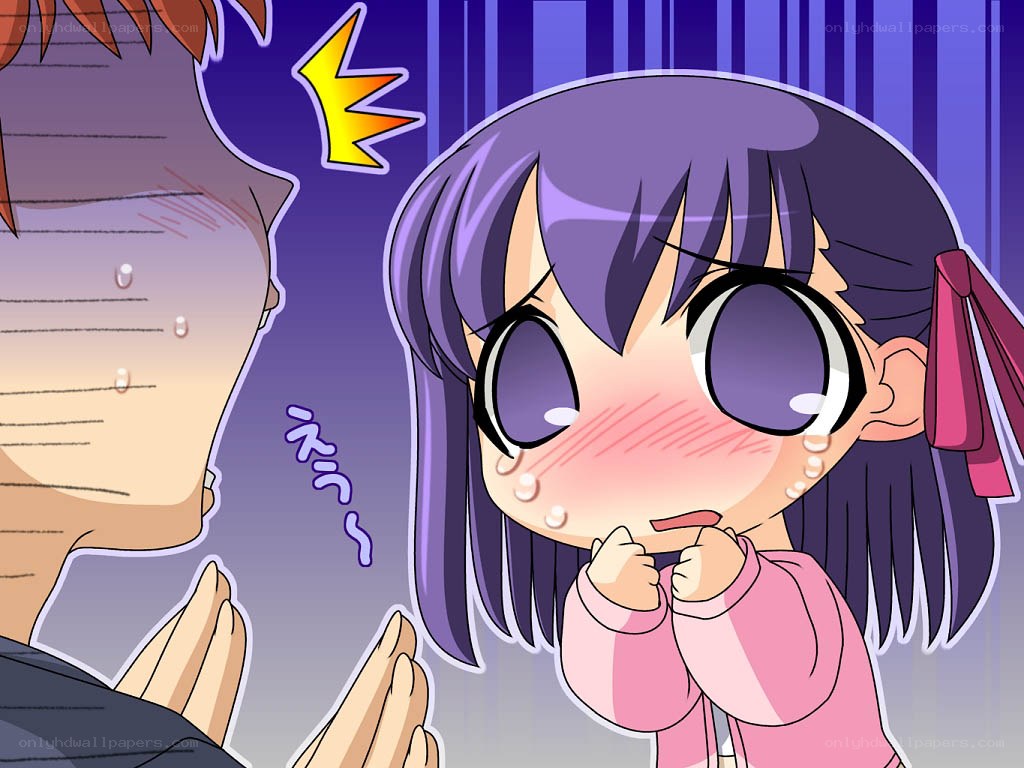 anime girl blushing